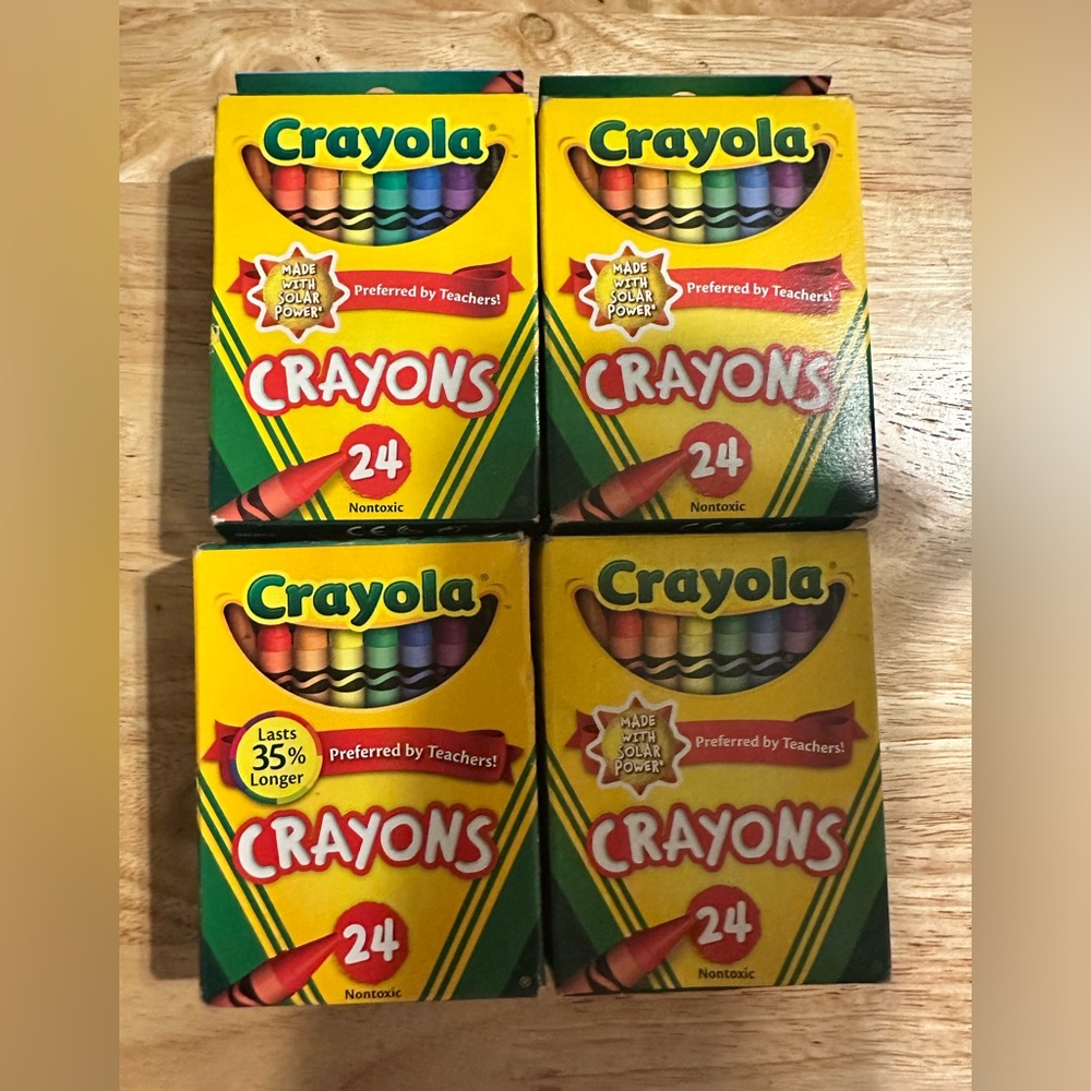 4- Crayola 24-Pack Crayons